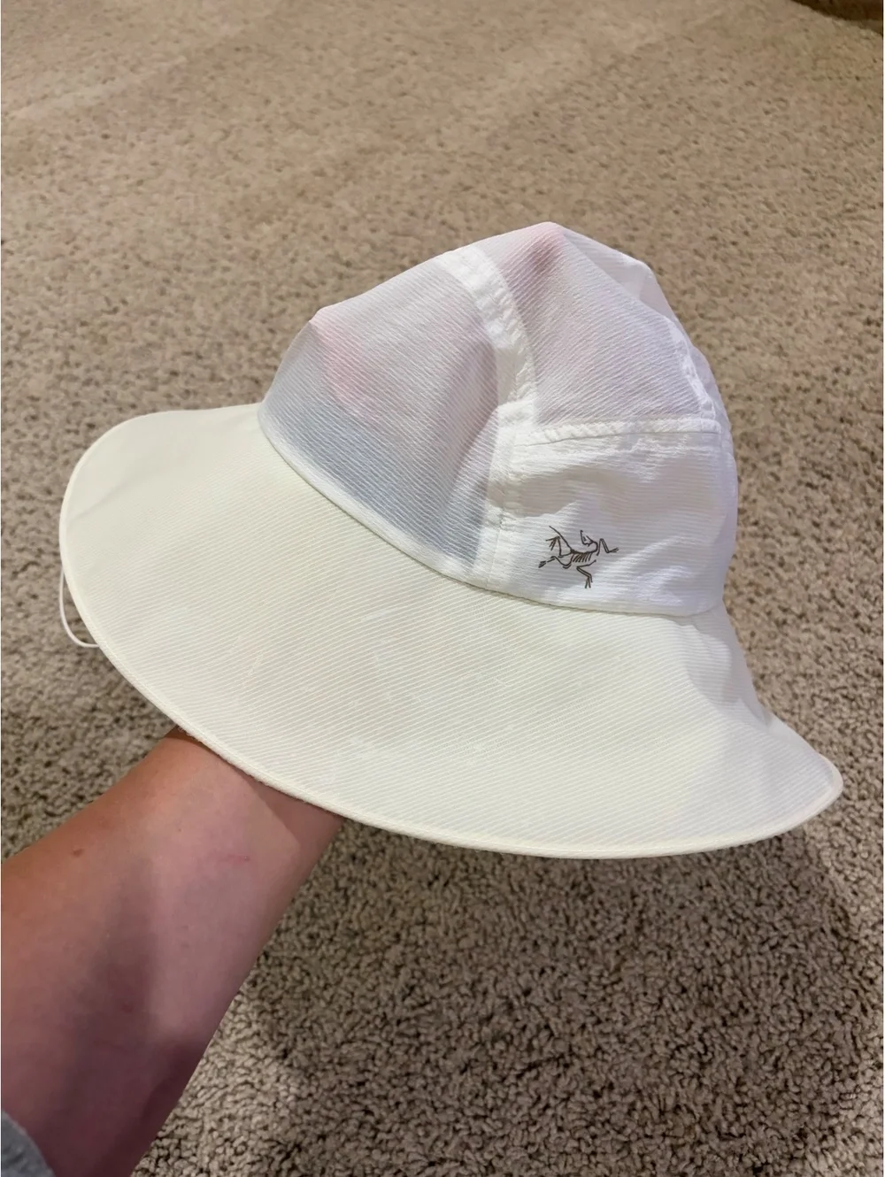 Arc'teryx Aerios Shade Hat off white wide-brim design breathable material L - XL